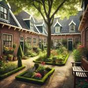 Afbeelding met raam, boom, gebouw, buitenshuis